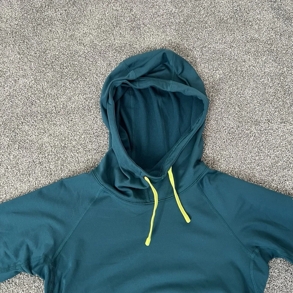 Nike Pro Dri Fit Hoodie Green Pullover Training Womens Small